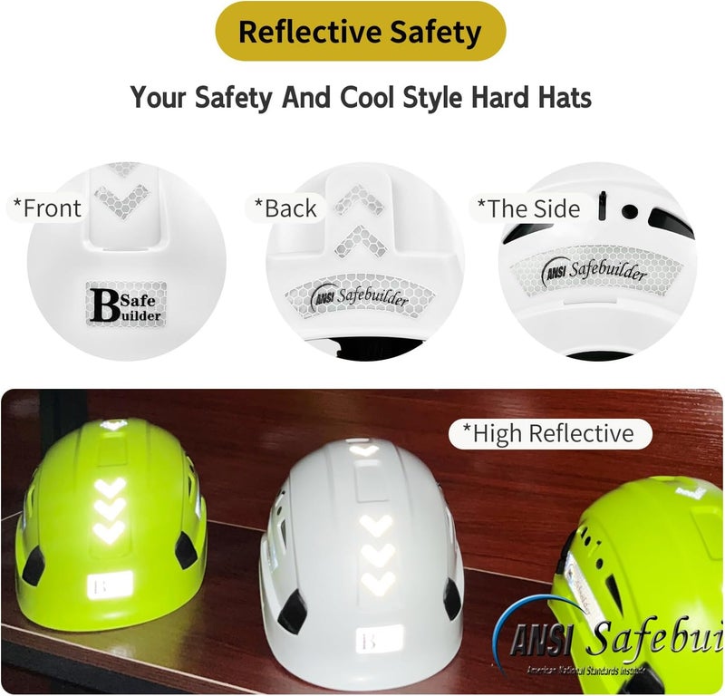 SAFEBUILDER Forestry Safety Helmet with Build-in Visor Mesh Face Shield Ear Muffs 4 in 1 Chainsaw Safety Hard Hats - Image 5